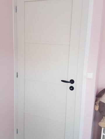 Porte intérieure blanche à panneau
